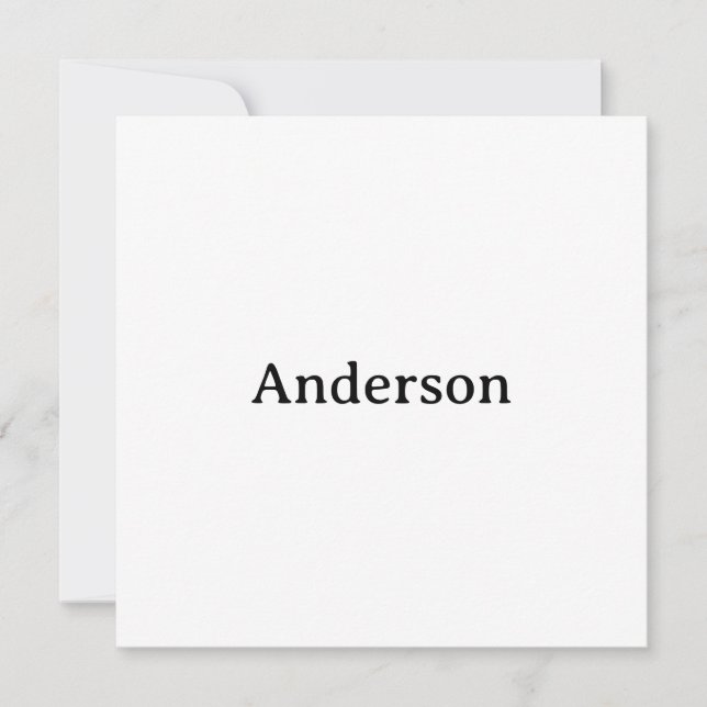 Cartão De Agradecimento Delete Text Replace Own Design 5.25" Squared  (Frente)