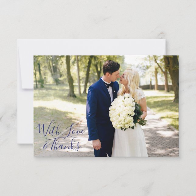 Cartão De Agradecimento Delfts Blauw | Imagem Do Solteiro Delft Blue Obrig (Frente)