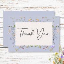 Delicate Boho Wildflower Periwinkle Wedding