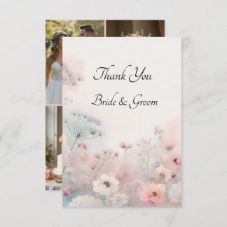Cartão De Agradecimento Delicate Queen Anne's Lace Photo Thank you Card