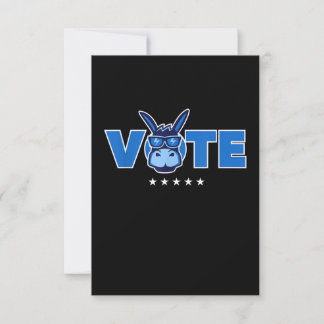 Cartão De Agradecimento Democrata Donkey Voto 2020 Democrata
