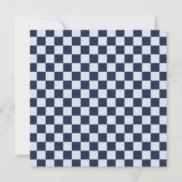 Cartão De Agradecimento Denim rinse checkerboard pattern