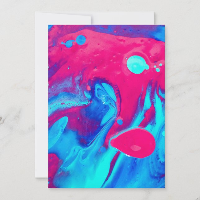 Cartão De Agradecimento Dentro de uma lâmpada de lava (Frente)