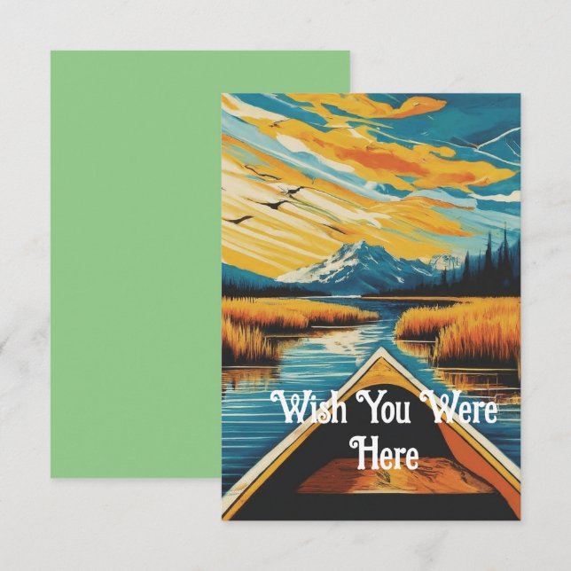 Cartão De Agradecimento Deseje Estar Aqui Personalizar Seu Texto (Frente/Verso)