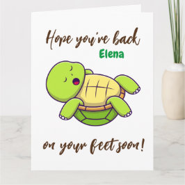 Cartão De Agradecimento Desejos de volta aos pés - Deseje-se bem em breve