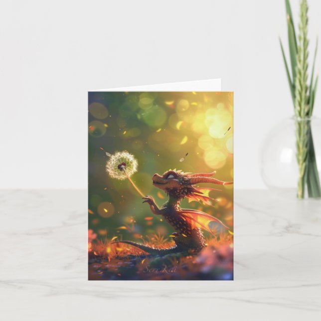 Cartão De Agradecimento Desejos na placa de vento (Frente)