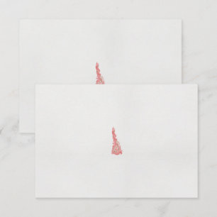 Cartão De Agradecimento desenho de uma ave com flores