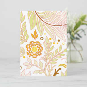 Cartão De Agradecimento Desenho Floral 19