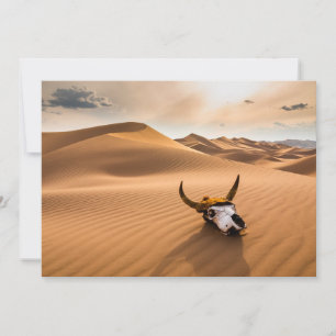 Cartão De Agradecimento Desertos   Dunas De Areia De Vaca