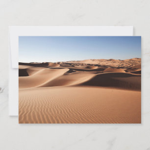 Cartão De Agradecimento Desertos Dunas de Areia dos Emirados Árabes Unid