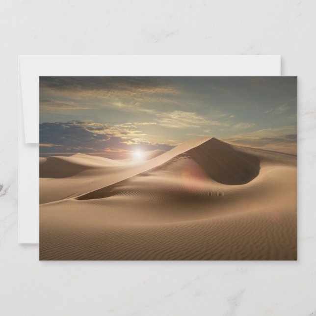 Cartão De Agradecimento Deserts | Rub al Khali (Frente)