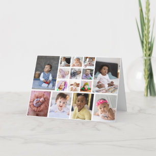 Cartão De Agradecimento Design da Sua Própria Colagem de Fotos 15