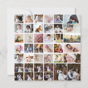 Cartão De Agradecimento Design da Sua Própria Colagem de Fotos 40