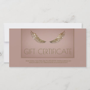 Cartão De Agradecimento Design de luxo, Ouros de Certificado de Presente