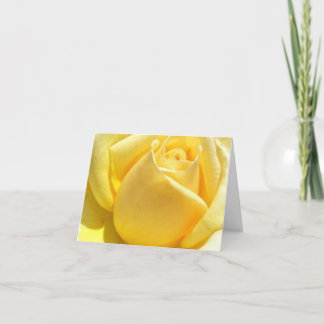 Cartão De Agradecimento Design de Rosa Amarelo Personalizado