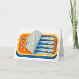 Cartão De Agradecimento Design de Sardinha