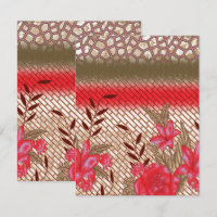Design de tecido de intricato com padrões florais