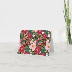 Cartão De Agradecimento Design personalizado Obrigado Cartões, Floral, Imp