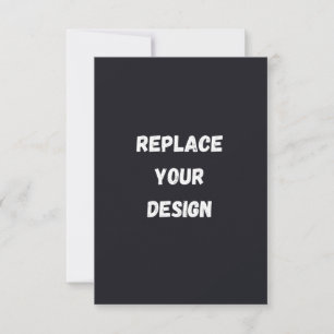 Cartão De Agradecimento Design simples preto personalizado Adicionar Foto