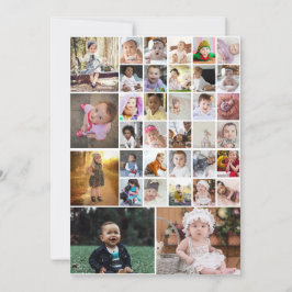 Cartão De Agradecimento Design Sua Própria Colagem de Fotos 35