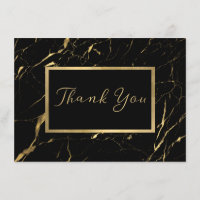 Designer de mármore preto e Dourado Obrigado Placa