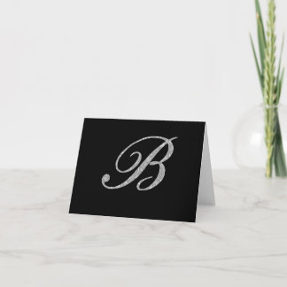 Cartão De Agradecimento Designer Initial note cards