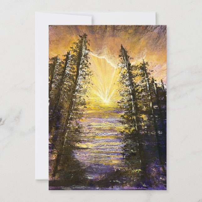 Cartão De Agradecimento Despertar Floresta (Frente)