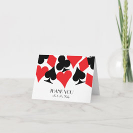 Cartão De Agradecimento Destiny Las Vegas Wedding Thank You Card in White