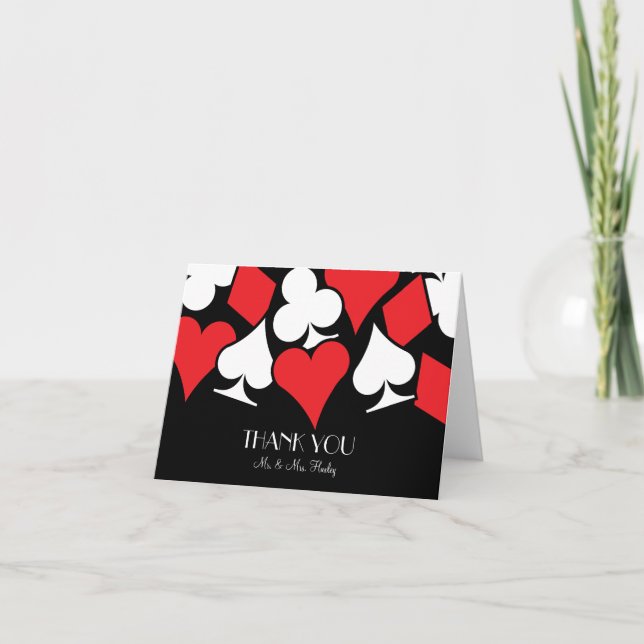 Cartão De Agradecimento Destiny Las Vegas Wedding Thank You Note Card (Frente)