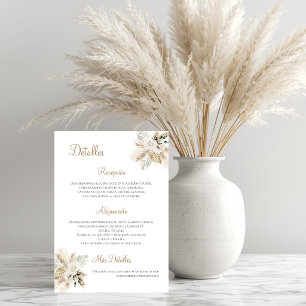 Cartão De Agradecimento Detalhes de Casamento Boho em Espanhol
