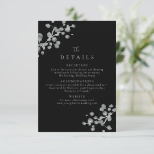 Cartão De Agradecimento Detalhes em Verniz Preto