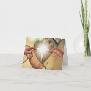 Cartão De Agradecimento Deus Abre Na Fé E No Amor