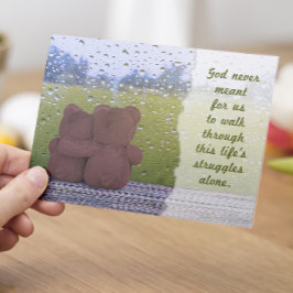 Cartão De Agradecimento Deus nunca quis que caminhássemos sozinhos - Estou