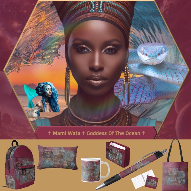 Cartão De Agradecimento Deuses e Deusas da Água (Get the full “Gods + Goddesses Of Water” collection at: https://bit.ly/SmartArtZazzle. )