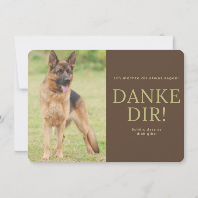 Cartão De Agradecimento Deutscher Schäferhund (Frente)