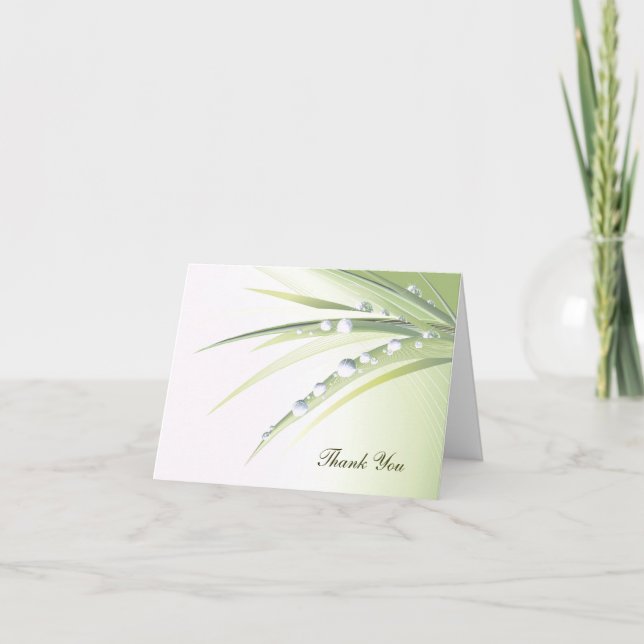 Cartão De Agradecimento Dew Drop Obrigado (Frente)