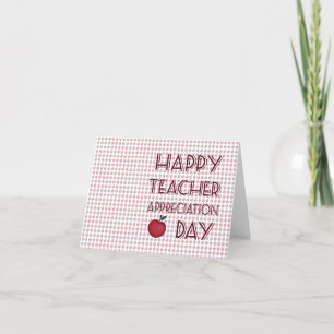 Cartão De Agradecimento Dia de Apreciação do Professor