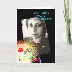 Cartão De Agradecimento dia de los muertos memorial celebration : hi-fi