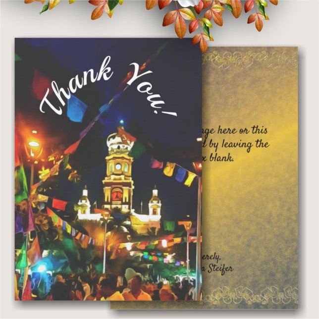 Cartão De Agradecimento Dia de Los Muertos Obrigado 190130 (Criador carregado)