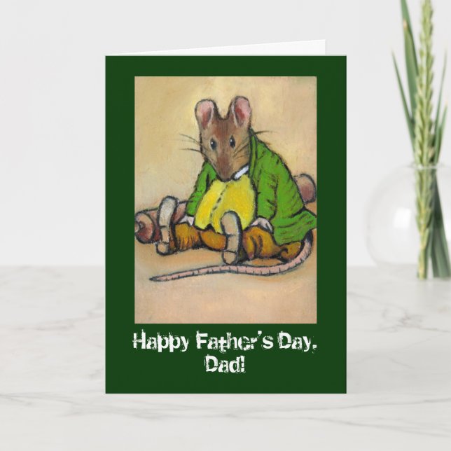 CARTÃO DE AGRADECIMENTO DIA DE OS PAIS DE PAI DE TRABALHO DO DURO (Frente)