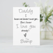 Dia de os pais em breve para ser Pai, bebê bump