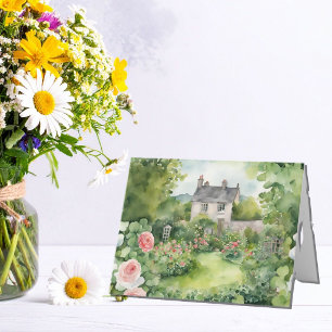 Cartão De Agradecimento Dia de São Patrício de Aquarela Estética Casa Irla