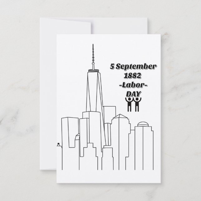 Cartão De Agradecimento dia de trabalho (Frente)