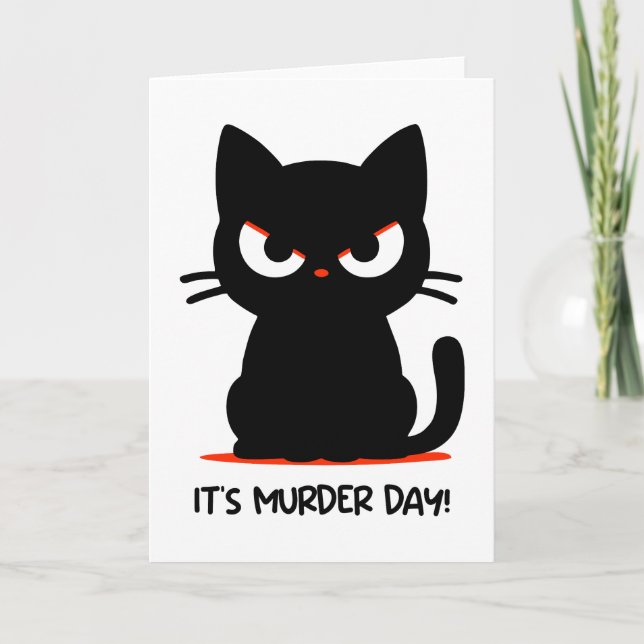 Cartão De Agradecimento Dia do Assassinato (Frente)