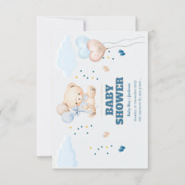 CARTÃO DE AGRADECIMENTO DIA DO CHÁ DE BEBÊ PERSONALIZADO