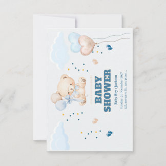 CARTÃO DE AGRADECIMENTO DIA DO CHÁ DE BEBÊ PERSONALIZADO