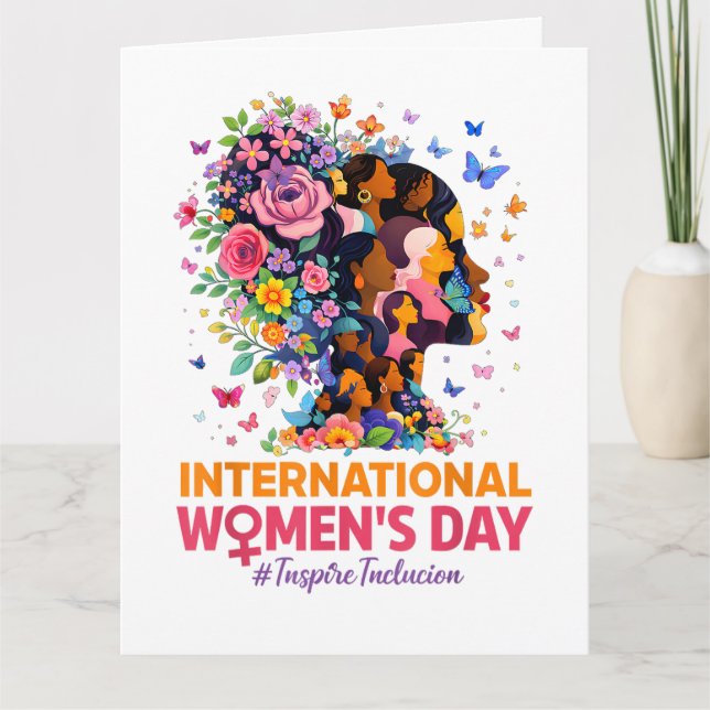 Cartão De Agradecimento Dia Internacional da Mulher (Frente)