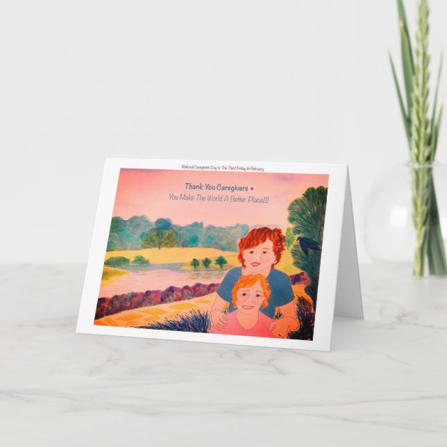 Cartão De Agradecimento Dia Nacional de Apreciação dos Cuidados de Saúde O (Frente)