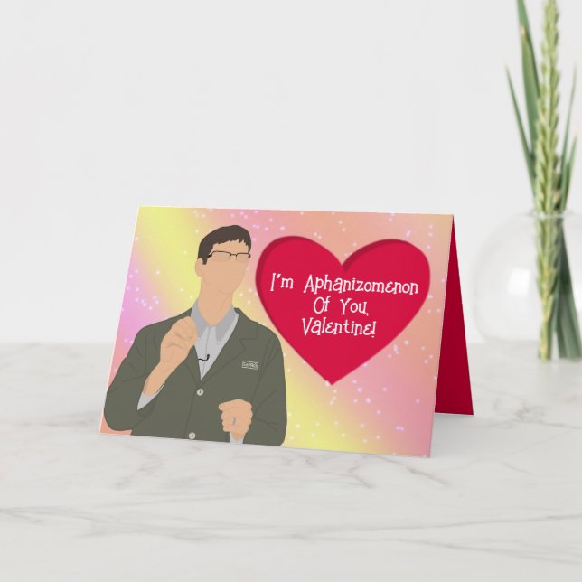 Cartão De Agradecimento Dias de os namorados de algas (Frente)