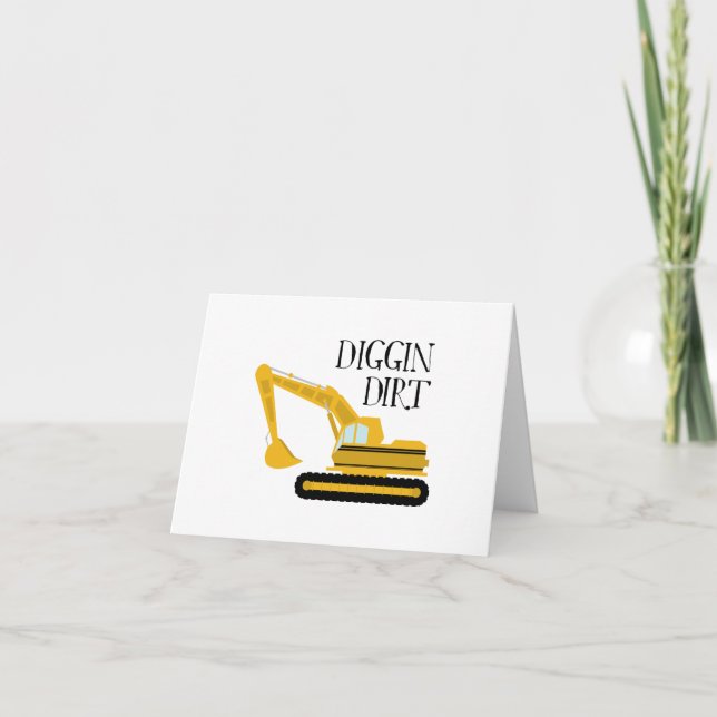 Cartão De Agradecimento Diggin Dirt (Frente)